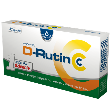 D-Rutin CC - witamina D, rutyna, cynk, 30 kaps.