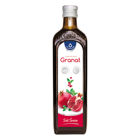Granat, sok z owoców granatu z witaminą C, 490 ml